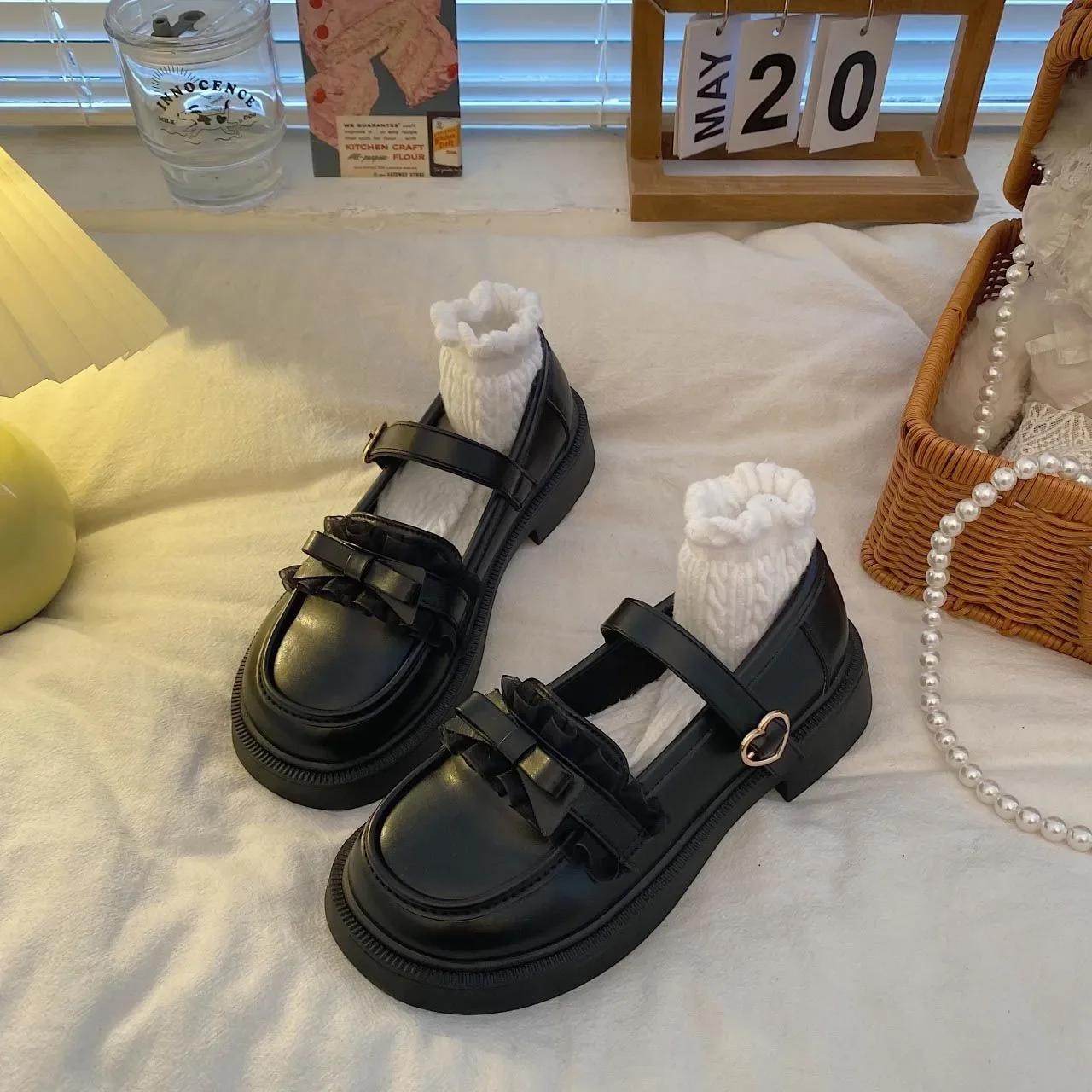 Pu Solid Loafers Женская обувь 2024 года, горячая распродажа, туфли на круглом каблуке, весенние женские туфли с пряжкой на квадратном каблуке Zapatos De Mujer 40 чёрный